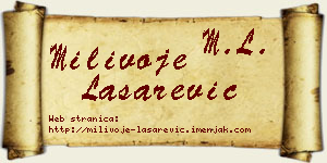 Milivoje Lašarević vizit kartica